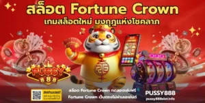 รวมเกมแตกหนักจาก PUSSY888 เล่นง่าย โบนัสออกไว กำไรจัดเต็ม 32 สล็อต Fortune Crown - pussy888