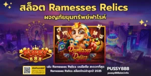 สล็อตpg เว็บตรงแตกง่ายบริการเกมจากค่ายพีจี บนเว็บพุซซี่888 - PUSSY888 3 สล็อต Ramesses Relics -PUSSY888