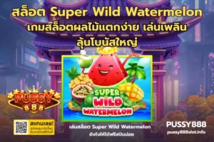 เทคนิคเอาชนะเกมสล็อต ชนะเกมสล็อตรับรางวัล เงินจำนวนมาก 2024 10 สล็อต Super Wild Watermelon-PUSSY888