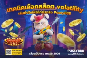 พุซซี่888 ฝากถอนไม่มีขั้นต่ำ เท่าไหร่ก็เล่นได้ - PUSSY888 5 เทคนิคเลือกสล็อต volatility