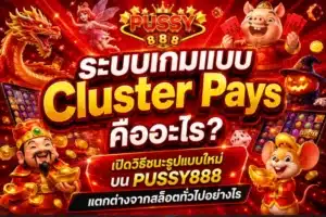 สล็อตpg เว็บตรงแตกง่ายบริการเกมจากค่ายพีจี บนเว็บพุซซี่888 - PUSSY888 5 ระบบเกมแบบ Cluster Pays